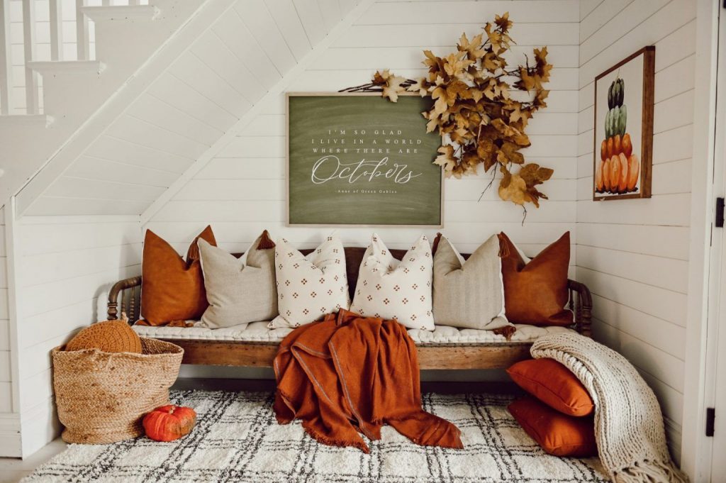 Affordable Cozy Fall Decor For Living Room In 2021 | Plantiful Interiors