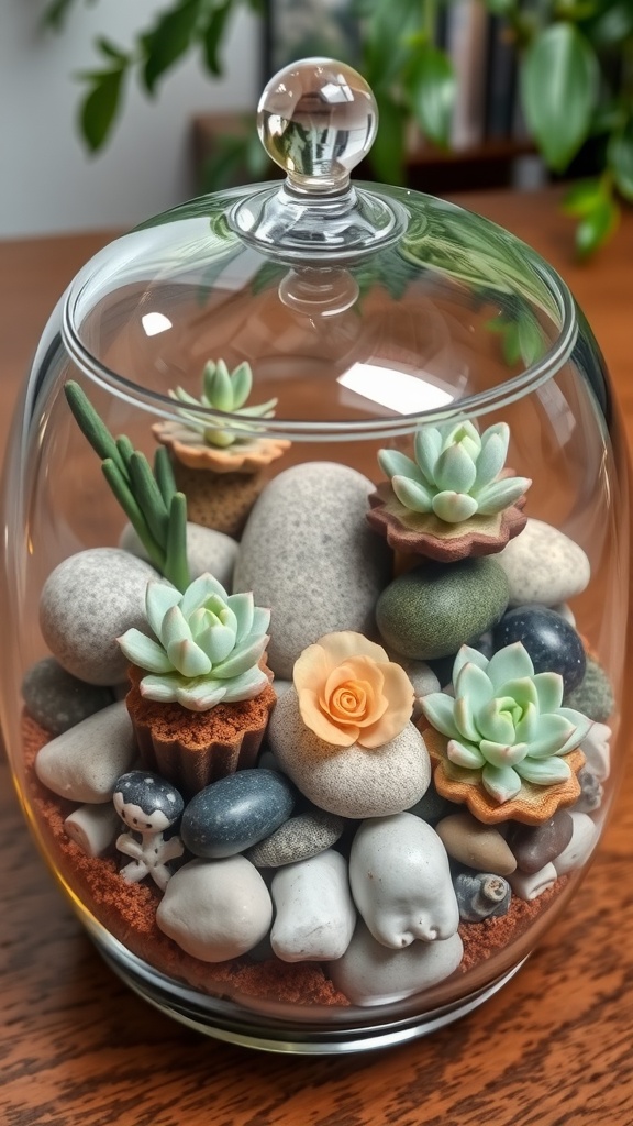 terrarium with succulents